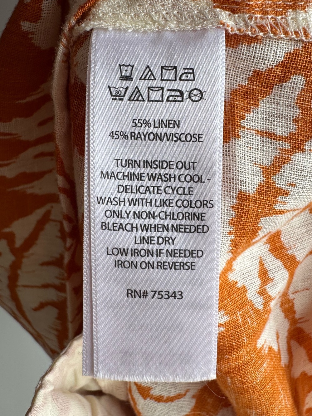 Rachel Zoe Tropical Linen Blend Dress XS Mustard Floral Vacation Beach Boho Cute - Picture 10 of 10
